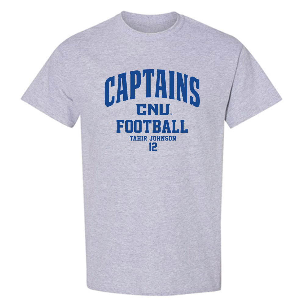 CNU - NCAA Football : Tahir Johnson - Classic Fashion Shersey T-Shirt-0