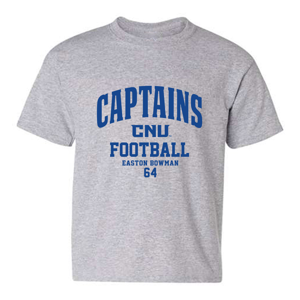 CNU - NCAA Football : Easton Bowman - Classic Fashion Shersey Youth T-Shirt-0