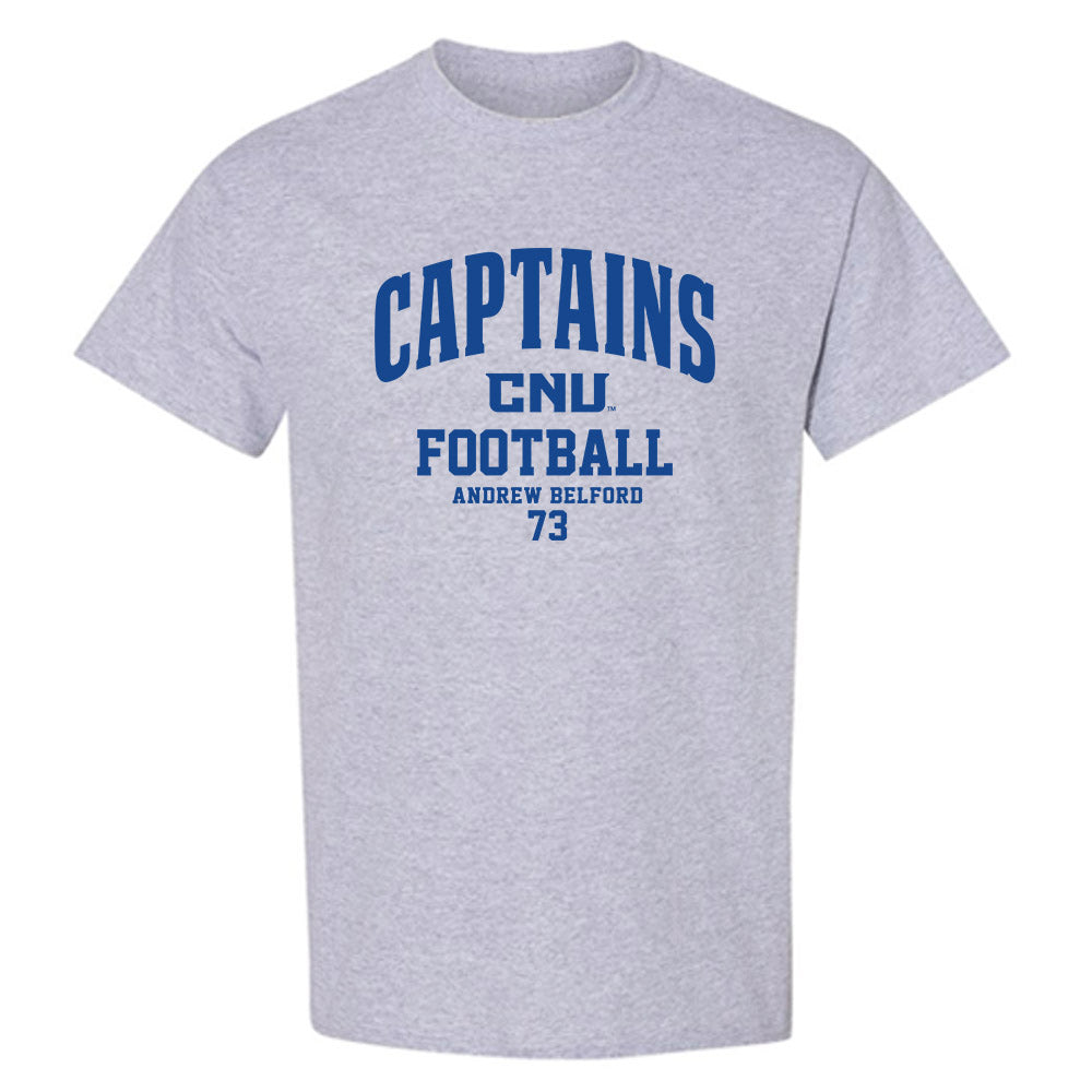 CNU - NCAA Football : Andrew Belford - Classic Fashion Shersey T-Shirt-0