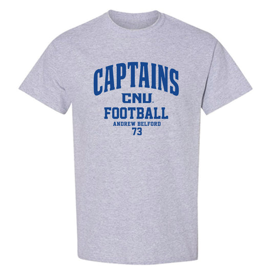 CNU - NCAA Football : Andrew Belford - Classic Fashion Shersey T-Shirt-0