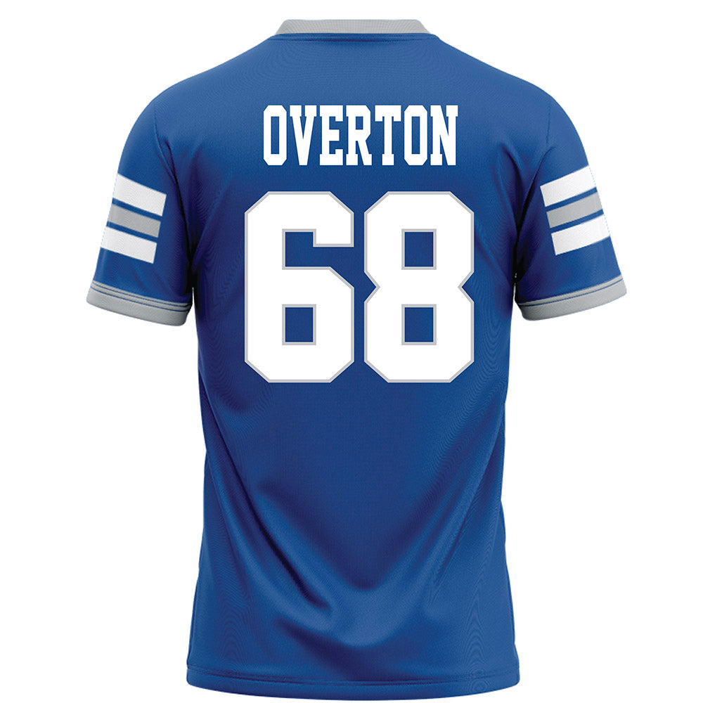 MTSU - NCAA Football : Jason Overton - Blue Football Jersey