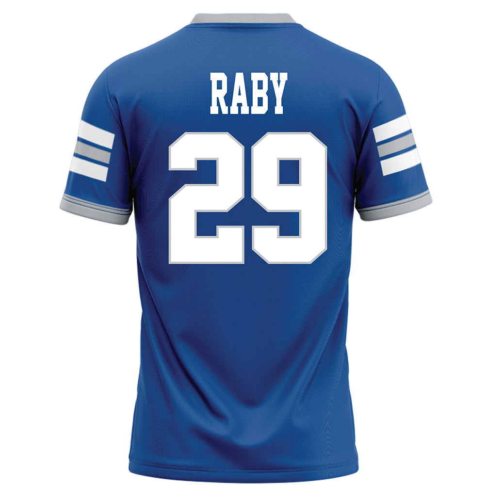 MTSU - NCAA Football : Tyrell Raby - Blue Football Jersey