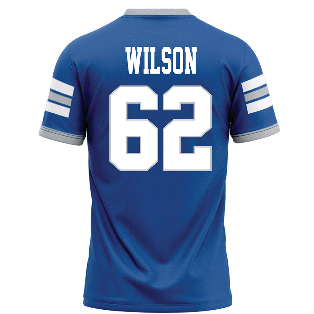 MTSU - NCAA Football : Simon Wilson - Blue Football Jersey