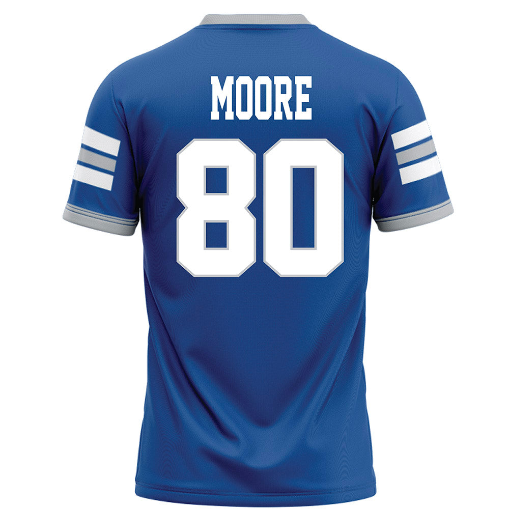 MTSU - NCAA Football : Zaidyn Moore - Blue Football Jersey-1