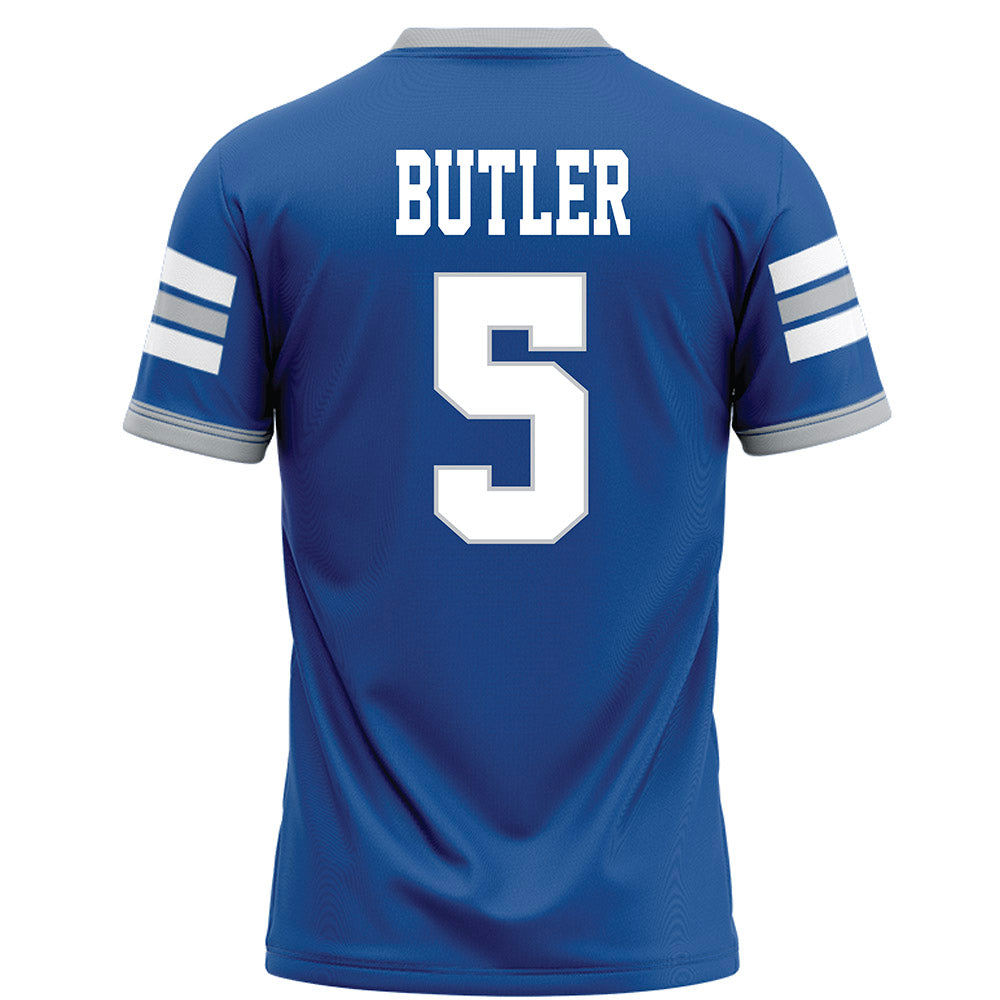 MTSU - NCAA Football : Myles Butler - Blue Football Jersey