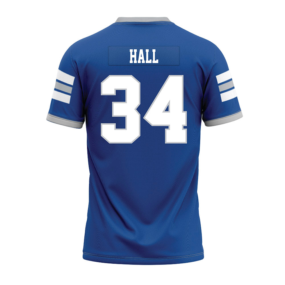 MTSU - NCAA Football : Camari Hall - Blue Premium Football Jersey-1