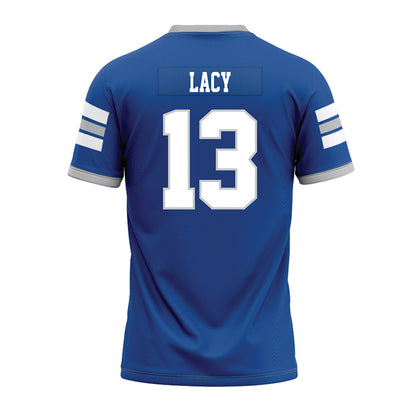 MTSU - NCAA Football : Cam Lacy - Blue Premium Football Jersey-1