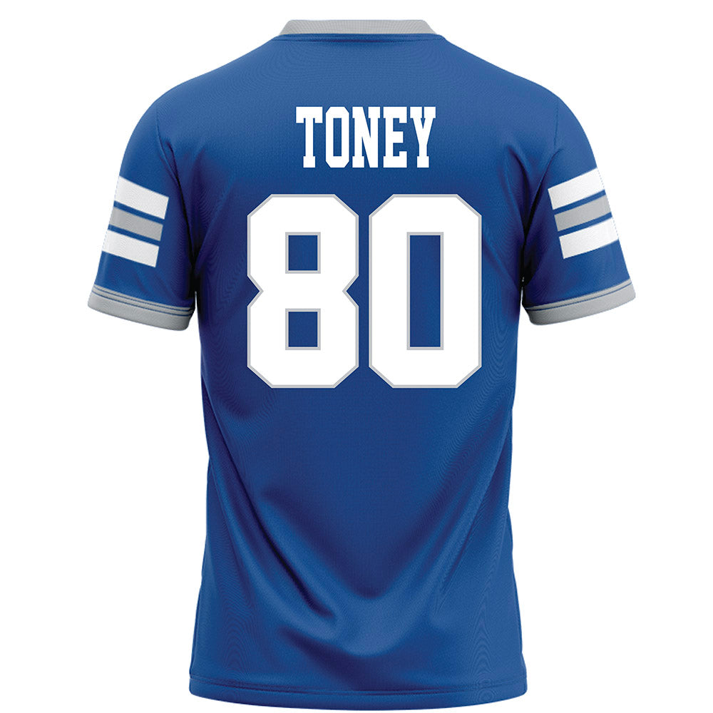 MTSU - NCAA Football : Aj Toney - Blue Football Jersey