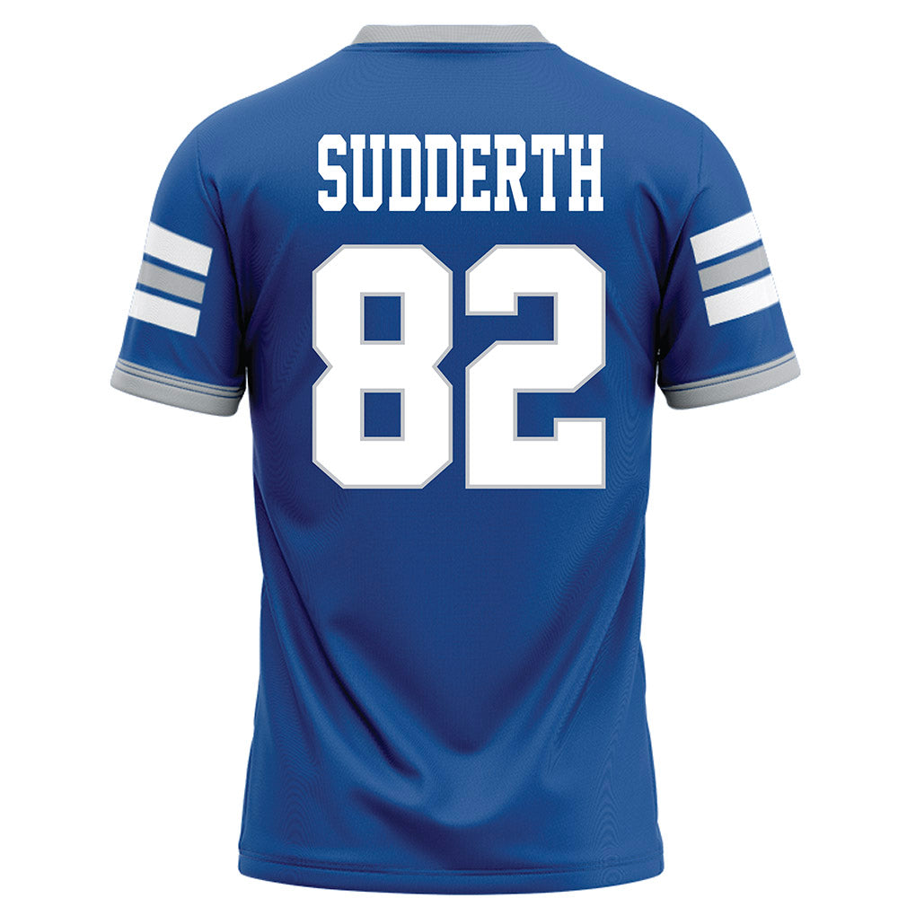 MTSU - NCAA Football : Taharin Sudderth - Blue Football Jersey