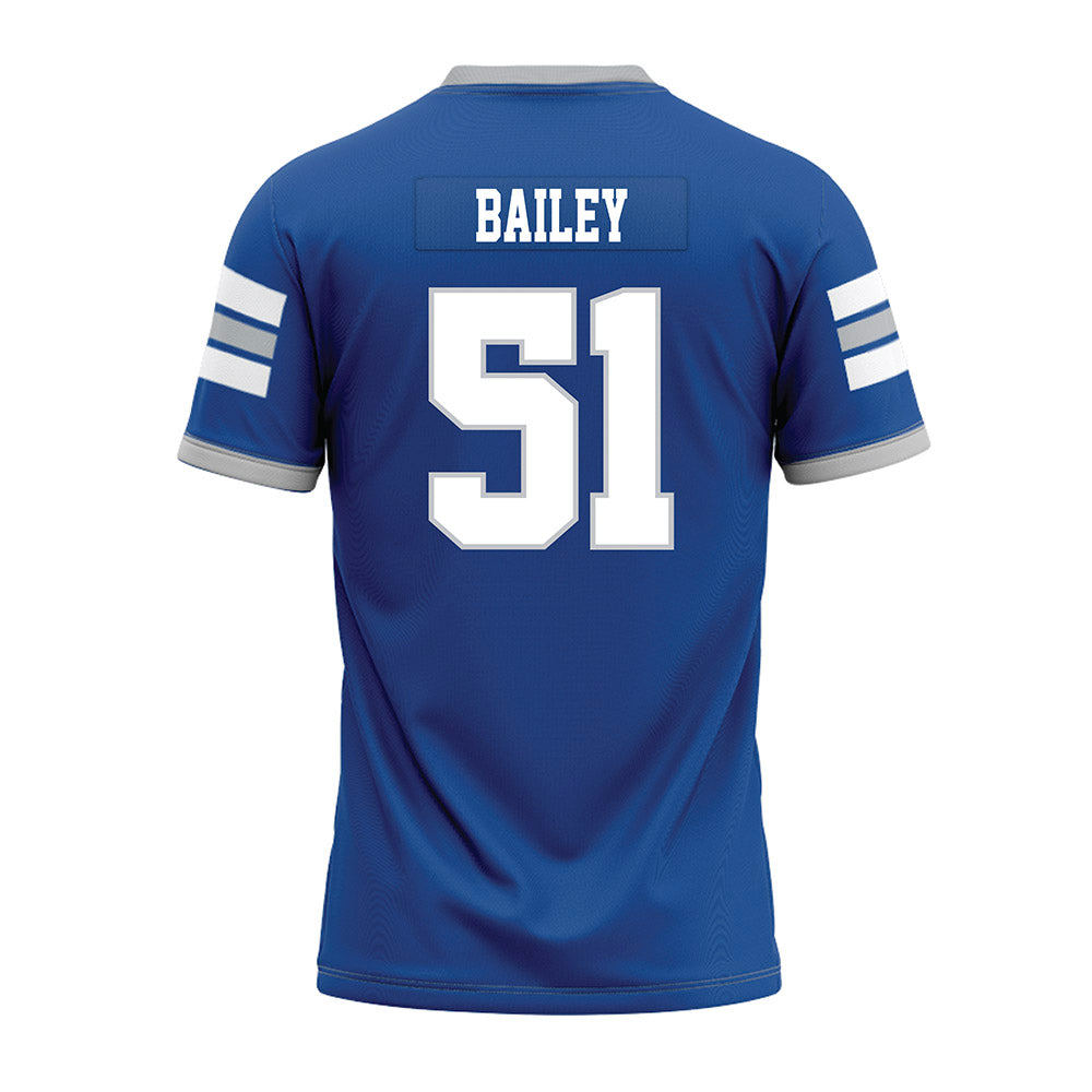 MTSU - NCAA Football : Amarrien Bailey - Blue Premium Football Jersey-1