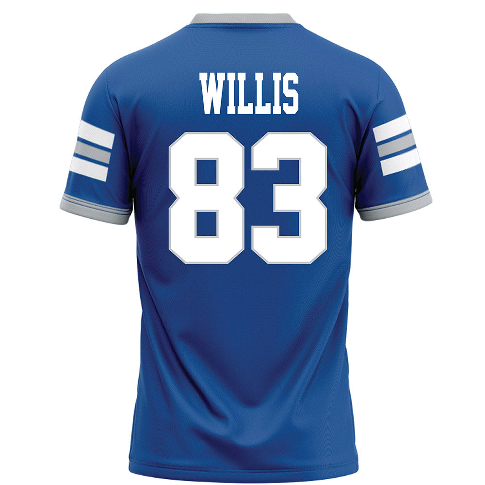 MTSU - NCAA Football : Holden Willis - Blue Football Jersey