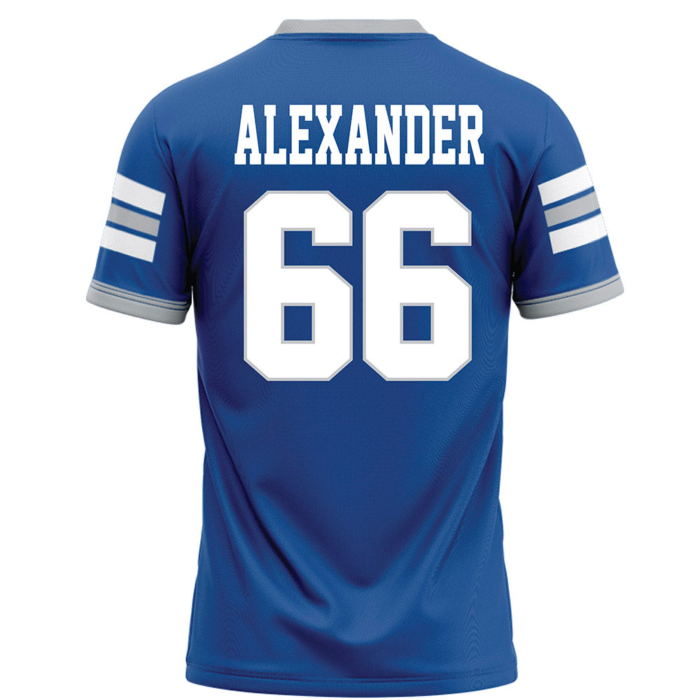 MTSU - NCAA Football : Aaren Alexander - Blue Football Jersey-1