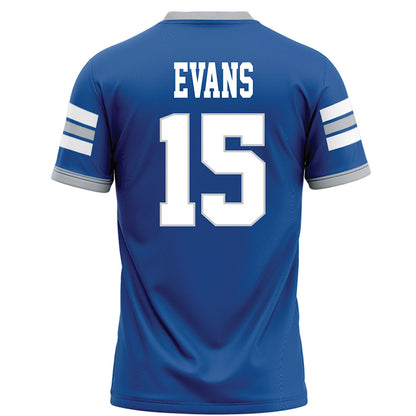 MTSU - NCAA Football : Josh Evans - Blue Football Jersey