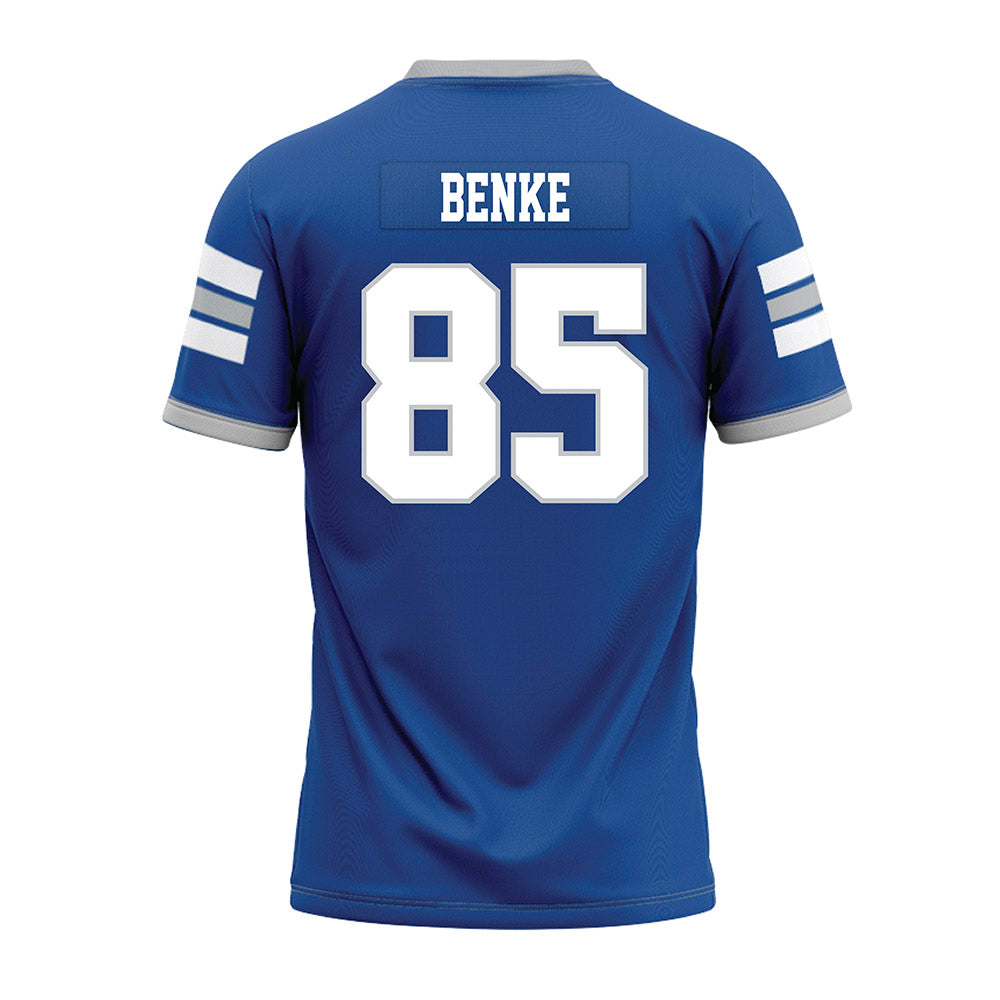 MTSU - NCAA Football : Brody Benke - Blue Premium Football Jersey