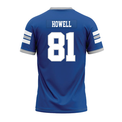 MTSU - NCAA Football : Mitchell Howell - Blue Premium Football Jersey