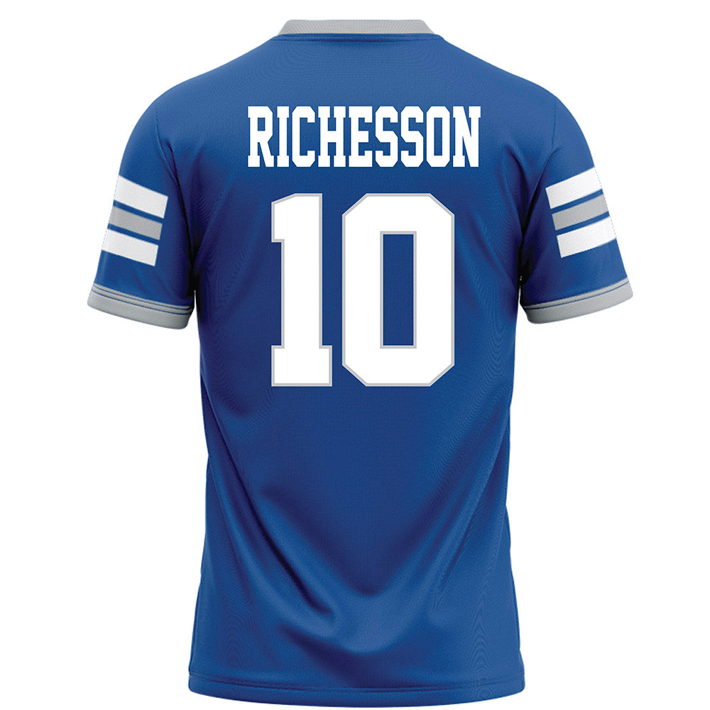 MTSU - NCAA Football : Luther Richesson - Blue Football Jersey