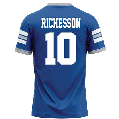 MTSU - NCAA Football : Luther Richesson - Blue Football Jersey