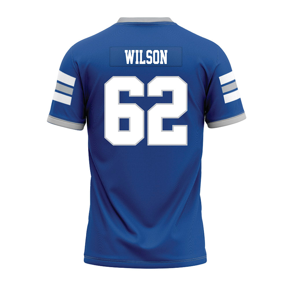 MTSU - NCAA Football : Simon Wilson - Blue Premium Football Jersey