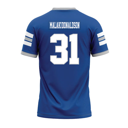 MTSU - NCAA Football : Mathias Malaki-Donaldson - Blue Premium Football Jersey-1