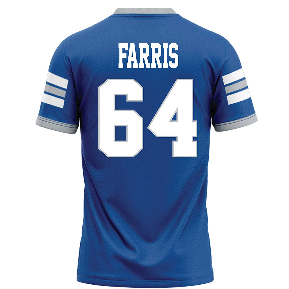 MTSU - NCAA Football : Connor Farris - Blue Football Jersey