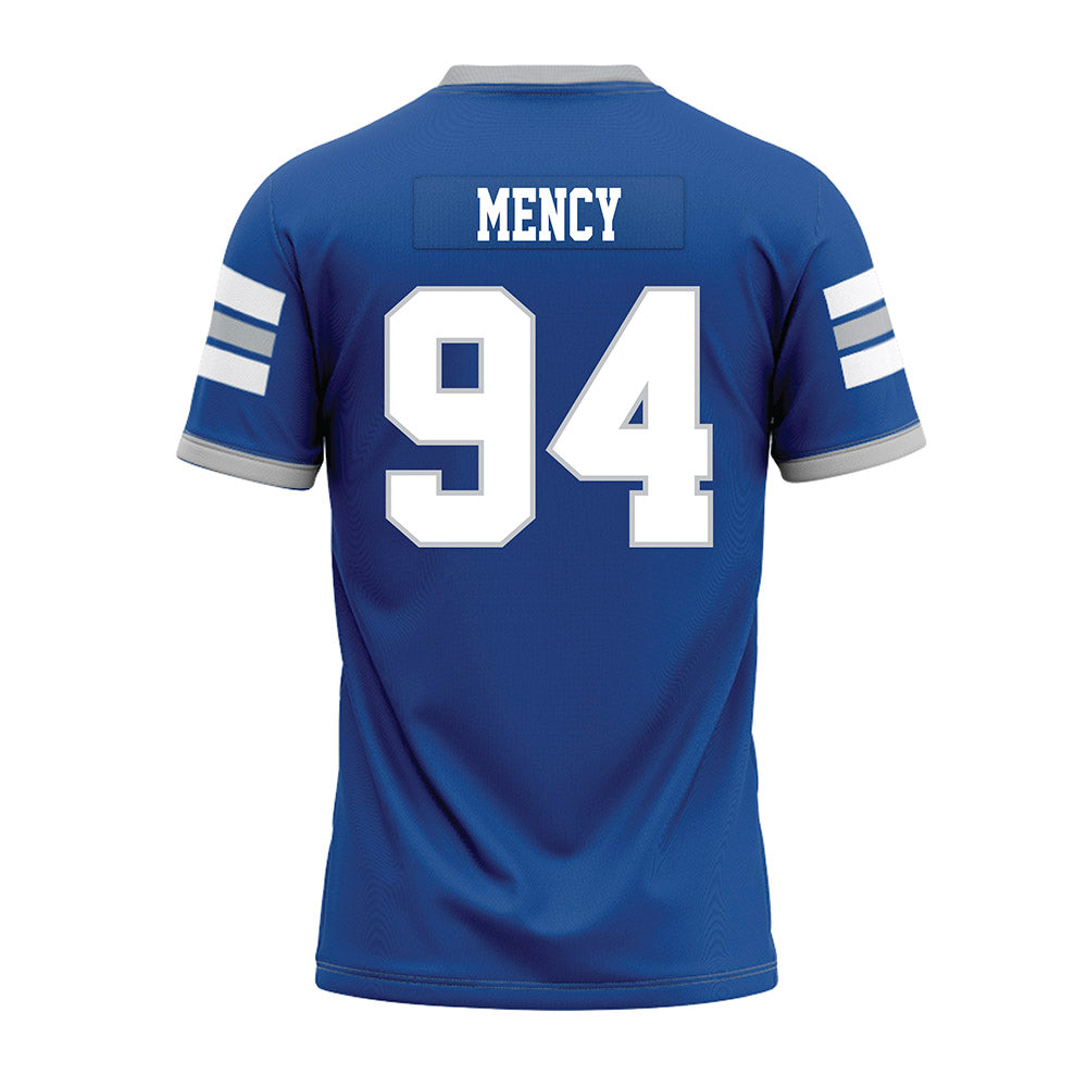 MTSU - NCAA Football : Ralph Mency - Blue Premium Football Jersey