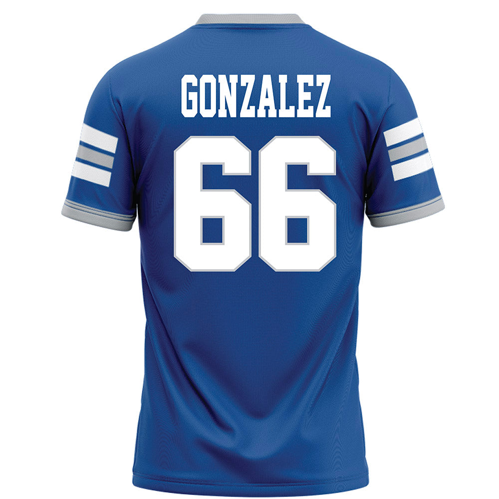 MTSU - NCAA Football : Daniel Gonzalez - Blue Football Jersey