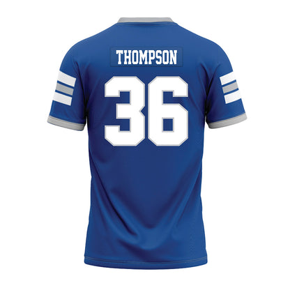 MTSU - NCAA Football : Jordan Thompson - Blue Premium Football Jersey