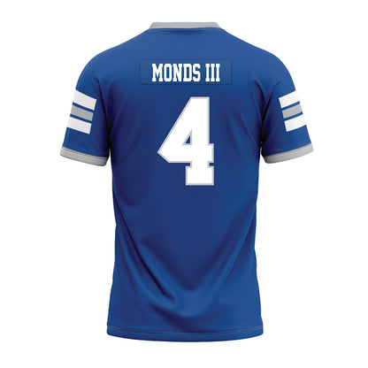 MTSU - NCAA Football : James Monds III - Blue Premium Football Jersey