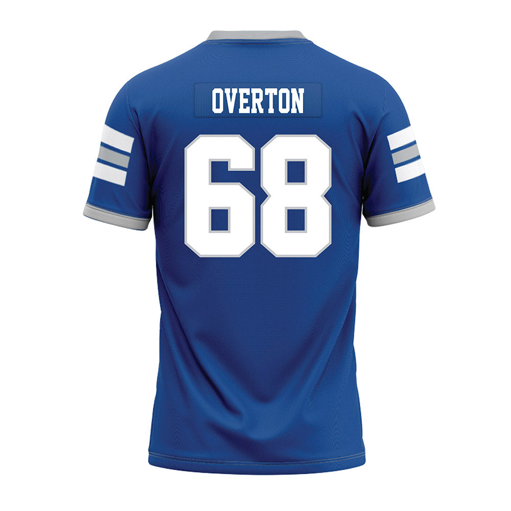 MTSU - NCAA Football : Jason Overton - Blue Premium Football Jersey