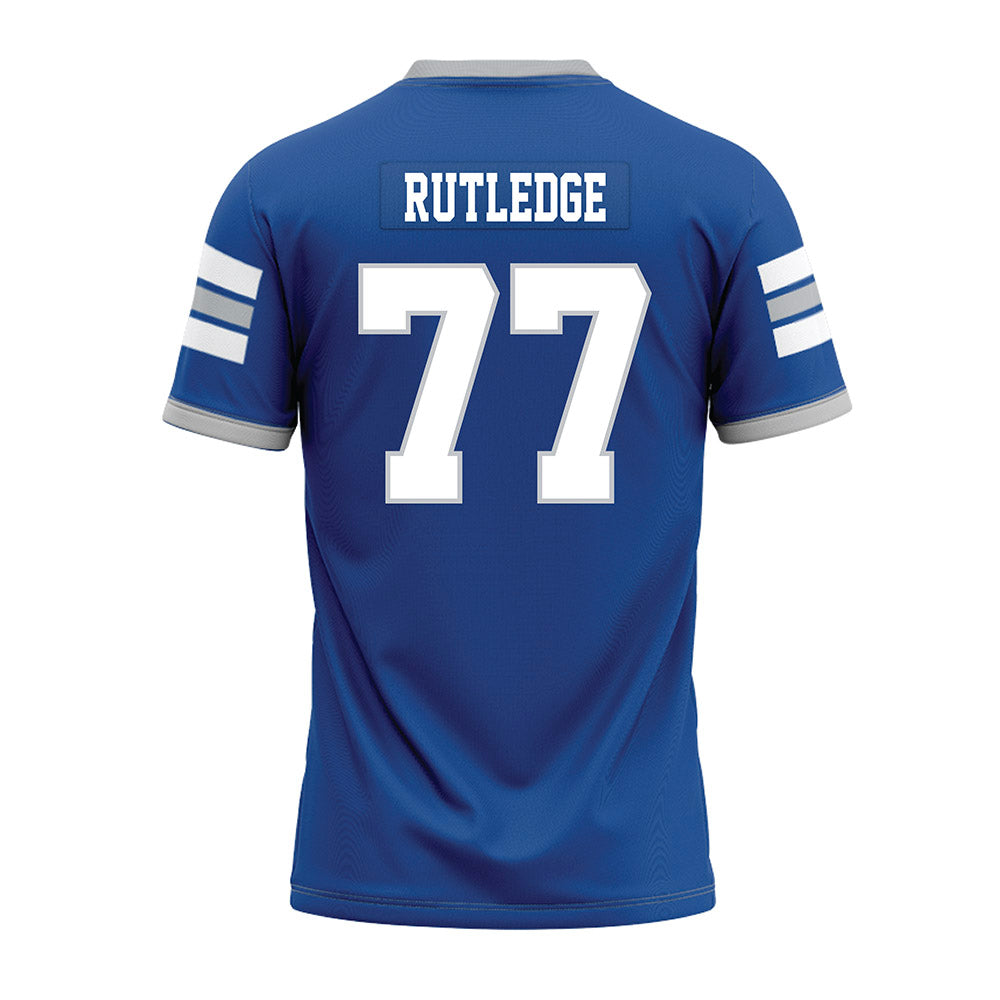 MTSU - NCAA Football : Keylan Rutledge - Blue Premium Football Jersey