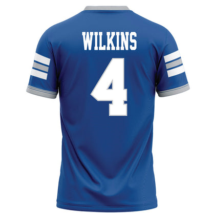 MTSU - NCAA Football : Terry Wilkins - Blue Football Jersey