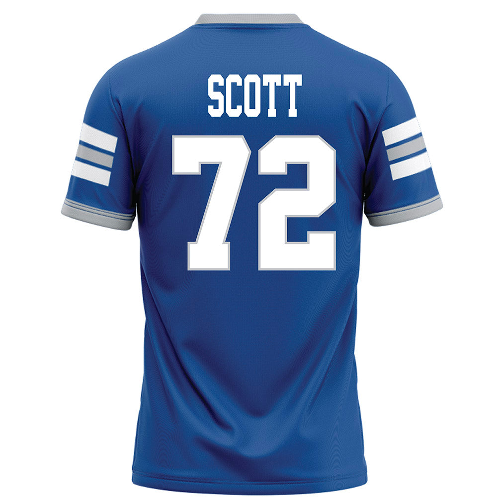 MTSU - NCAA Football : Morgan Scott - Blue Football Jersey