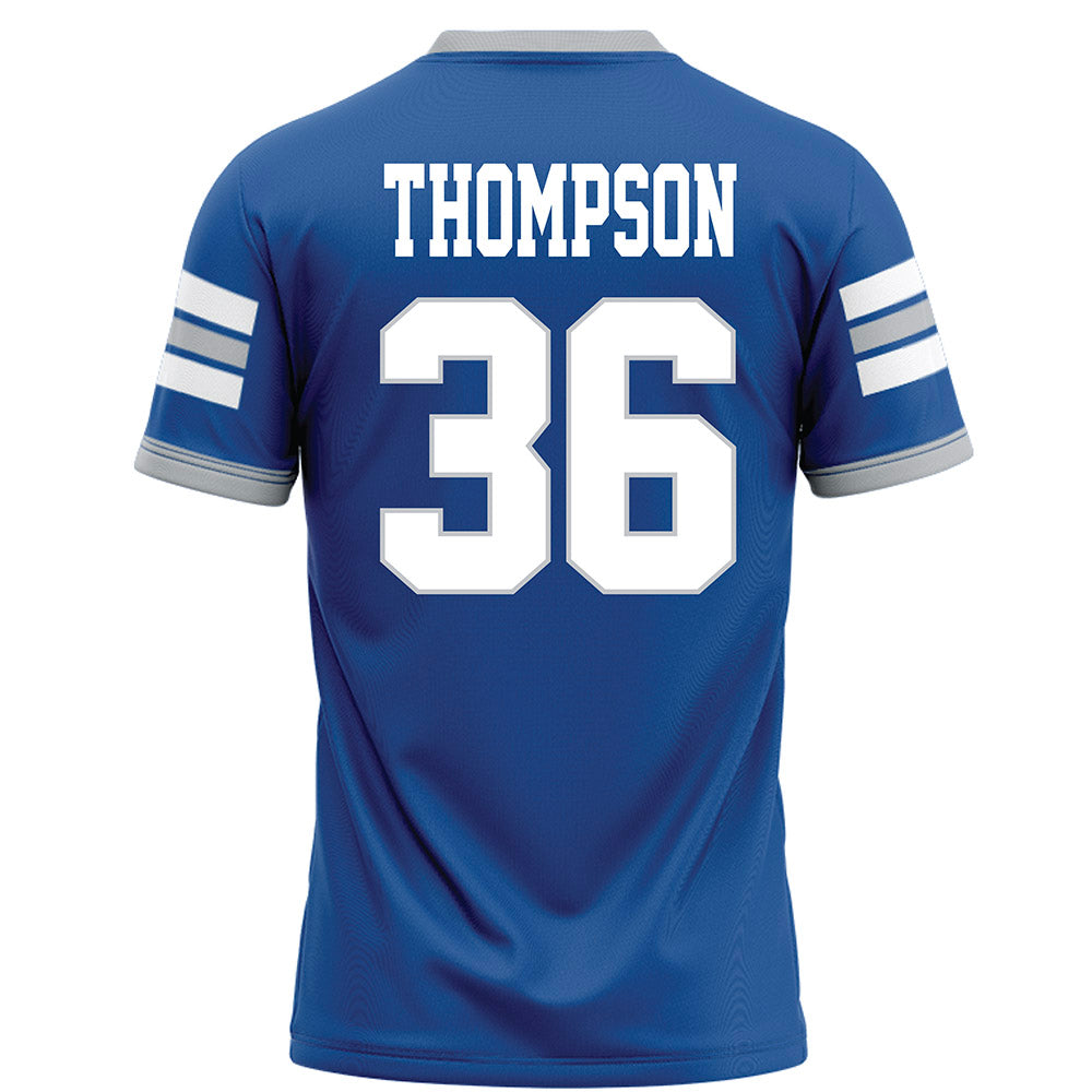 MTSU - NCAA Football : Jordan Thompson - Blue Football Jersey