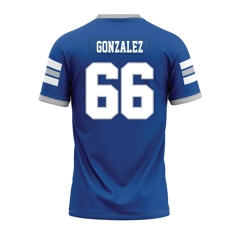 MTSU - NCAA Football : Daniel Gonzalez - Blue Premium Football Jersey