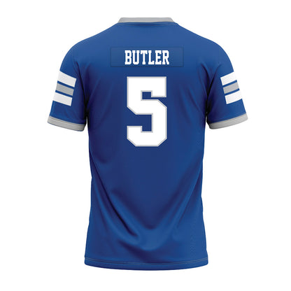 MTSU - NCAA Football : Myles Butler - Blue Premium Football Jersey