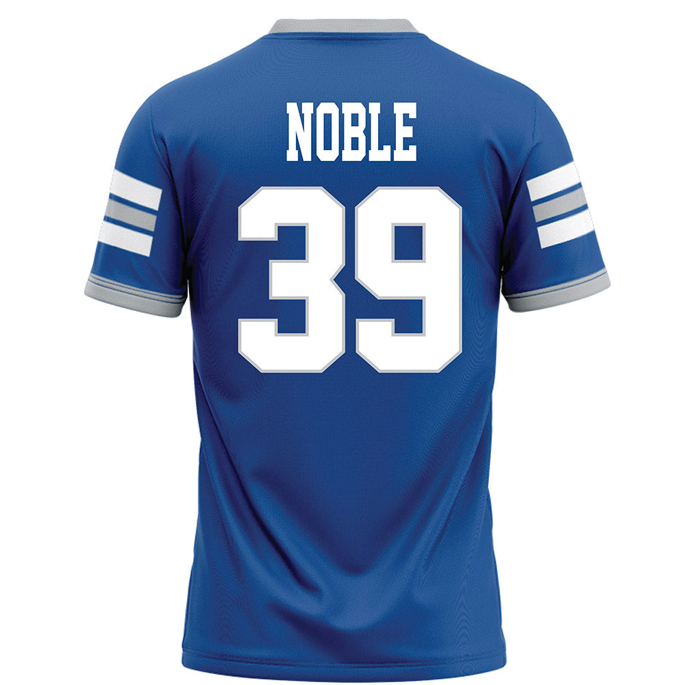 MTSU - NCAA Football : Christofer Noble - Blue Football Jersey-1