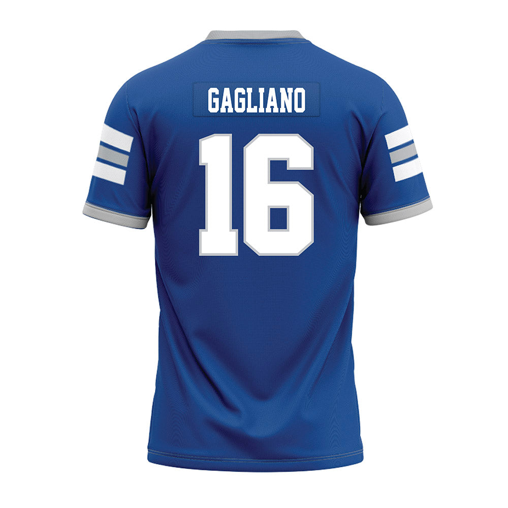 MTSU - NCAA Football : Roman Gagliano - Blue Premium Football Jersey