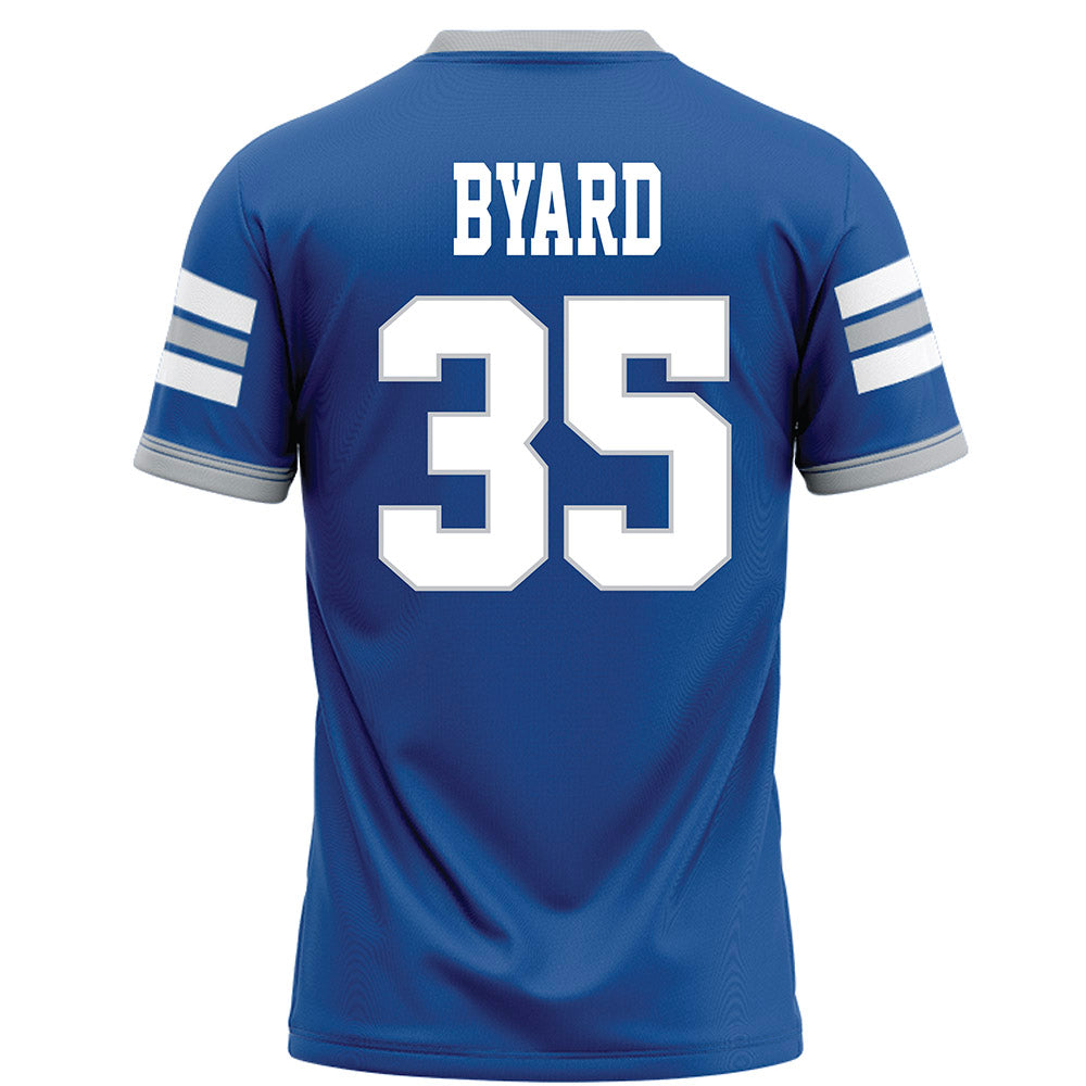 MTSU - NCAA Football : Muaaz Byard - Blue Football Jersey-1