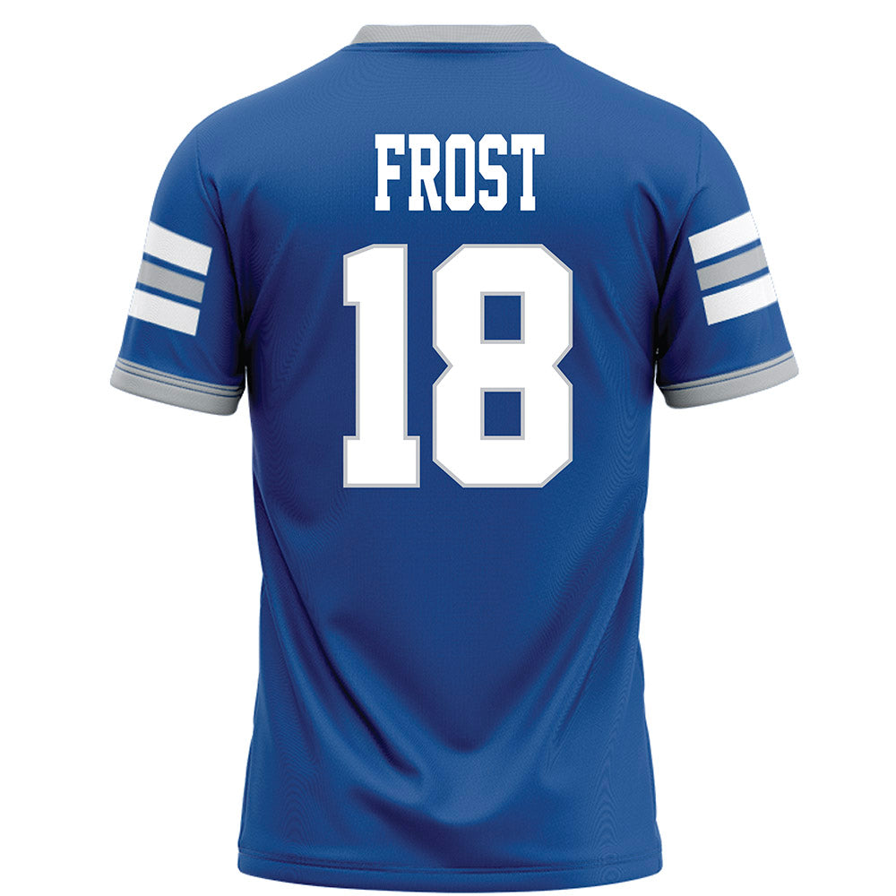 MTSU - NCAA Football : Stone Frost - Blue Football Jersey