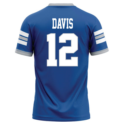 MTSU - NCAA Football : Jalen Davis - Blue Football Jersey