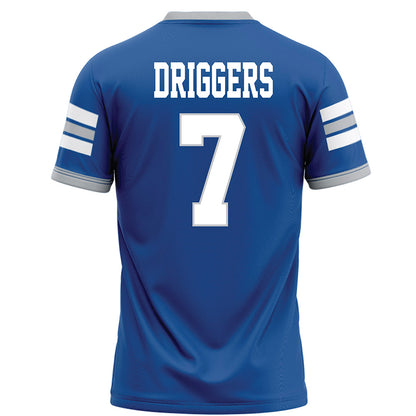 MTSU - NCAA Football : Sam Driggers - Blue Football Jersey