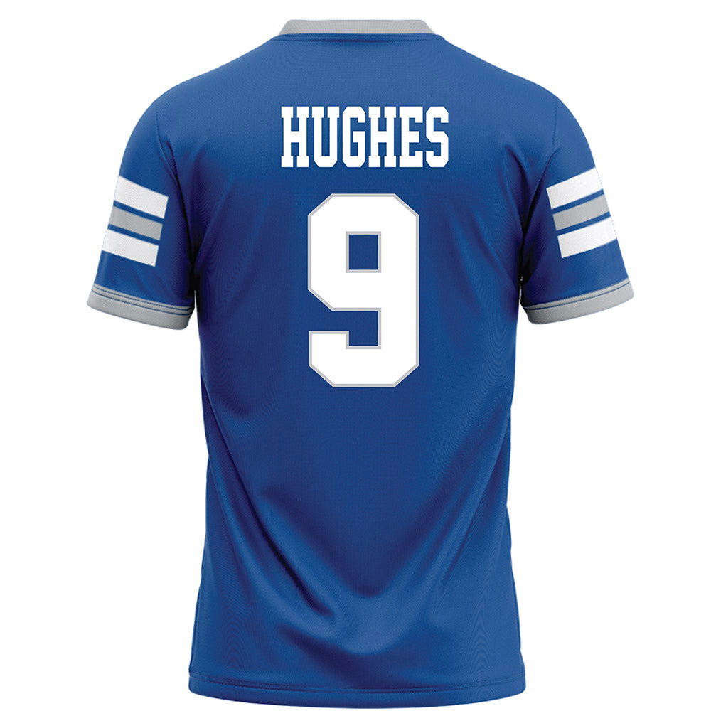 MTSU - NCAA Football : Parker Hughes - Blue Football Jersey