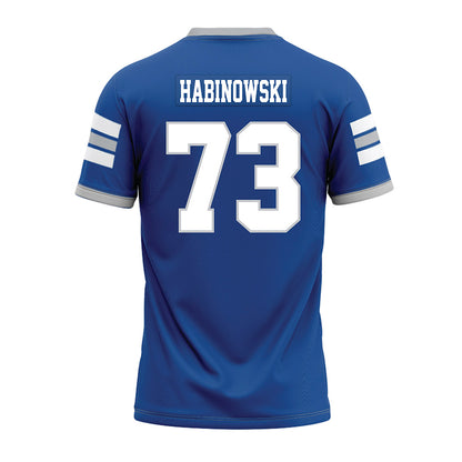 MTSU - NCAA Football : Joseph Habinowski - Blue Premium Football Jersey-1