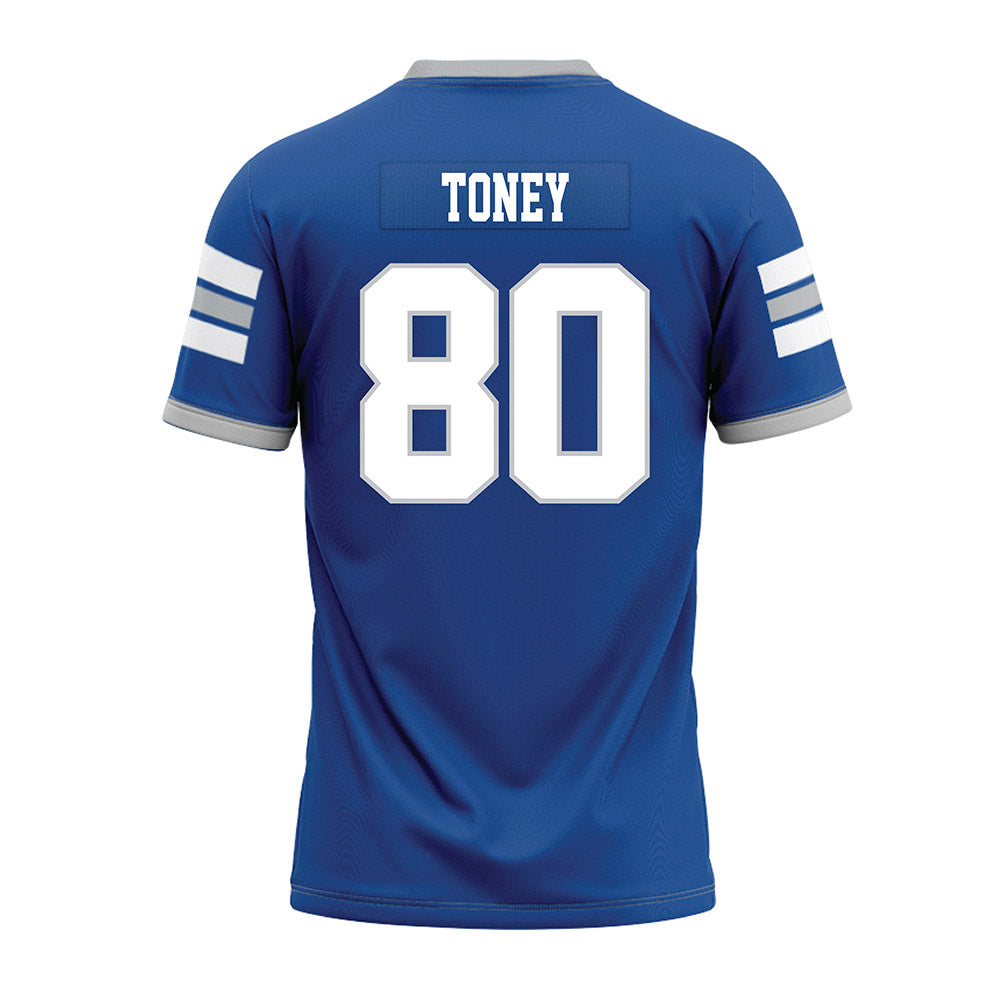 MTSU - NCAA Football : Aj Toney - Blue Premium Football Jersey