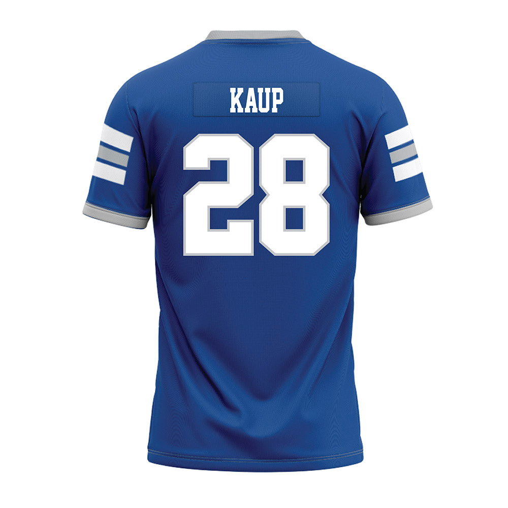 MTSU - NCAA Football : Christopher Kaup - Blue Premium Football Jersey