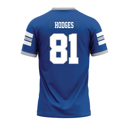 MTSU - NCAA Football : Wilson Hodges - Blue Premium Football Jersey-1