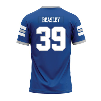 MTSU - NCAA Football : Jordan Beasley - Blue Premium Football Jersey