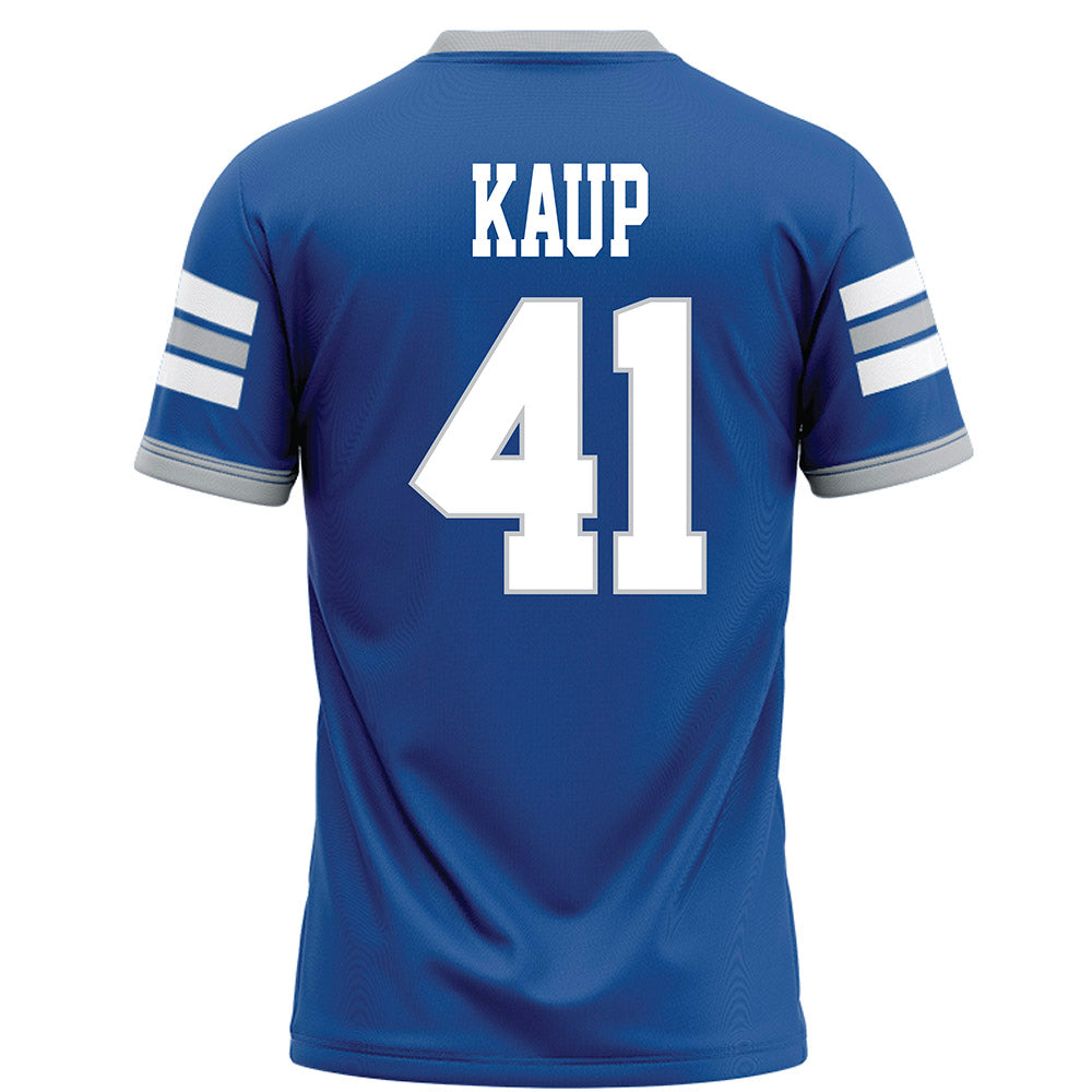 MTSU - NCAA Football : Christopher Kaup - Blue Football Jersey-1