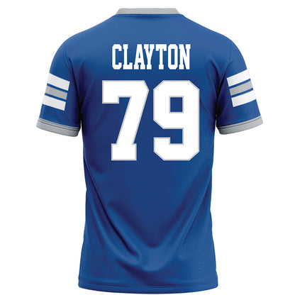 MTSU - NCAA Football : Zach Clayton - Blue Football Jersey