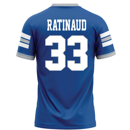 MTSU - NCAA Football : Taylor Ratinaud - Blue Football Jersey